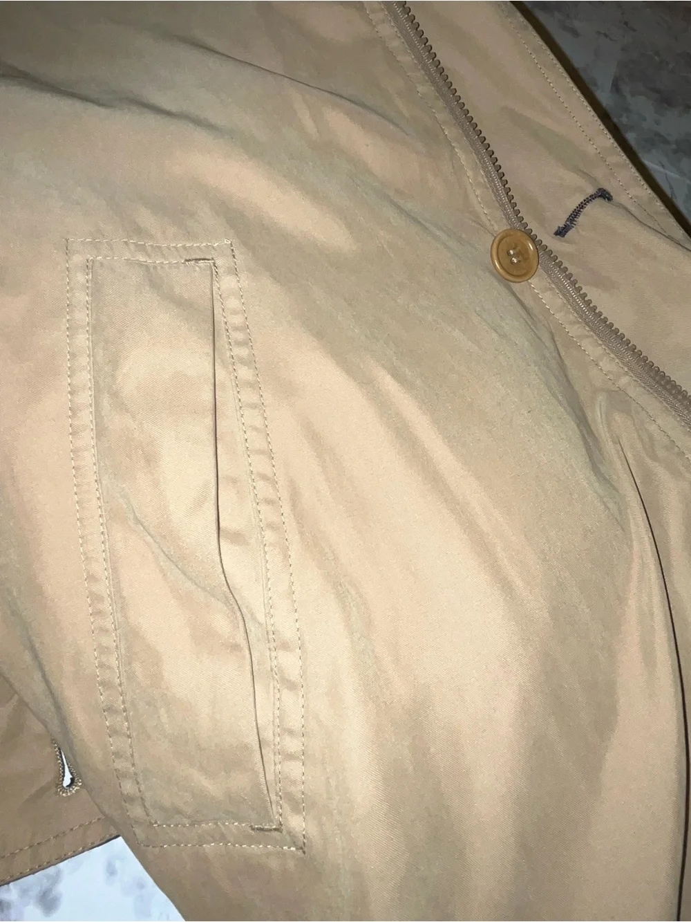Men's Paul & Shark Reversible Navy/ Tan Windbreaker jacket